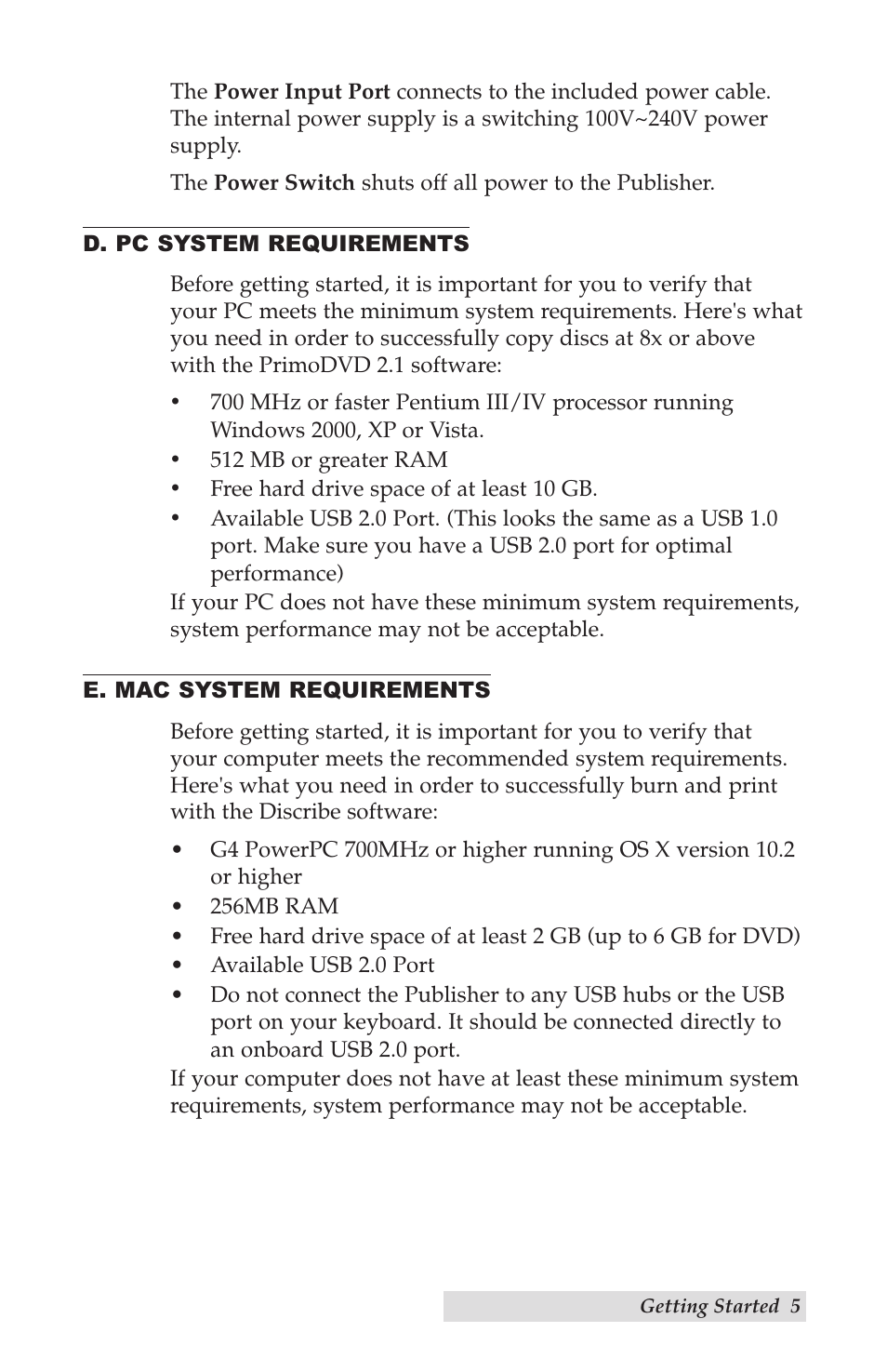 Primera Technology Disc Publisher Pro User Manual | Page 9 / 61