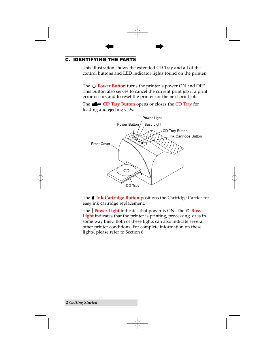 C. identifying the parts | Primera Technology Primera Signature III User Manual | Page 12 / 68