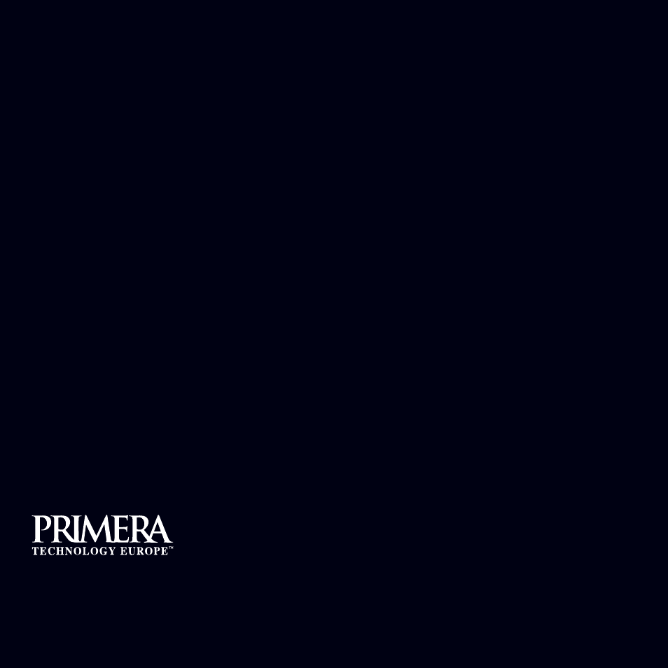 Primera Technology XR Series User Manual | Page 16 / 16