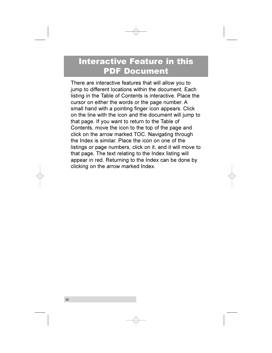 Interactive feature in this pdf document | Primera Technology II User Manual | Page 4 / 48