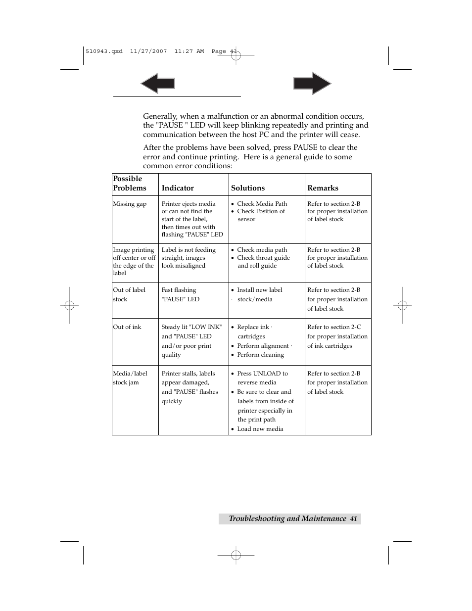 C. basic troubleshooting, Index | Primera Technology LX810 User Manual | Page 45 / 56