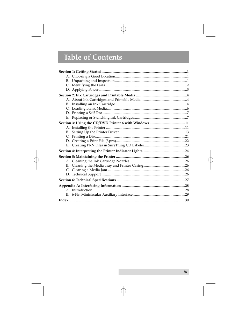 Primera Technology 6 User Manual | Page 3 / 36