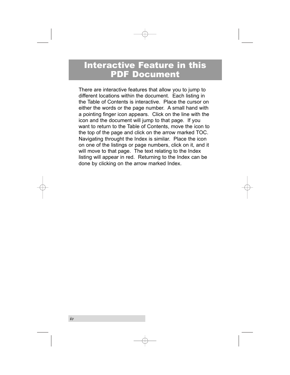 Interactive feature in this pdf document | Primera Technology 6 User Manual | Page 4 / 36