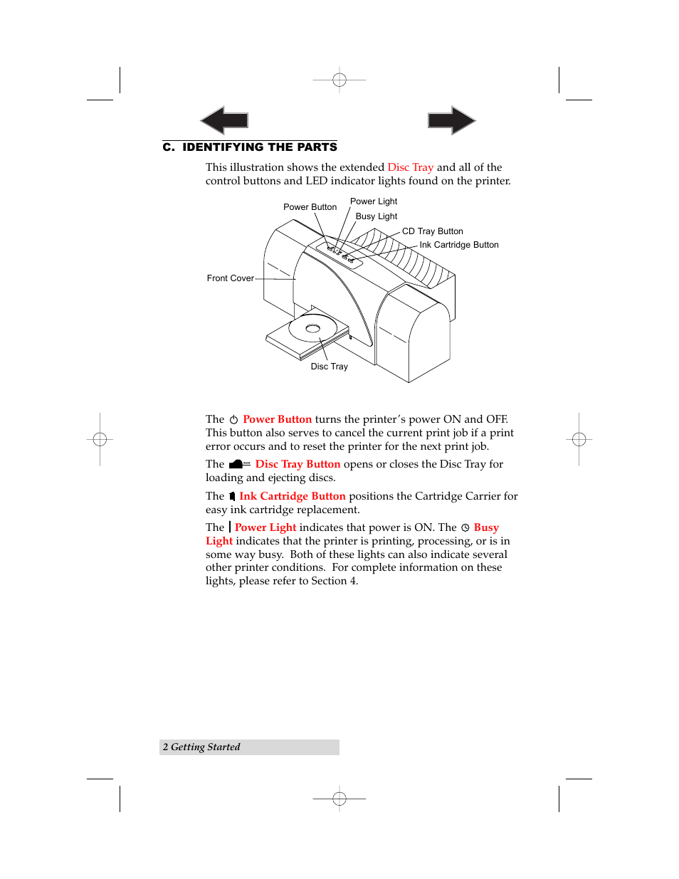 C. identifying the parts | Primera Technology 6 User Manual | Page 6 / 36