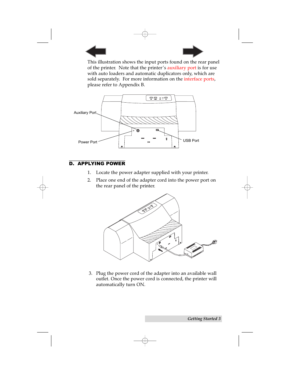 D. applying power | Primera Technology 6 User Manual | Page 7 / 36