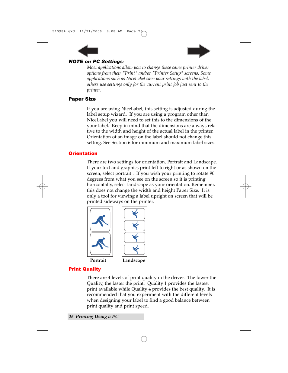 Section 3: printing using a pc | Primera Technology LX400 User Manual | Page 30 / 58