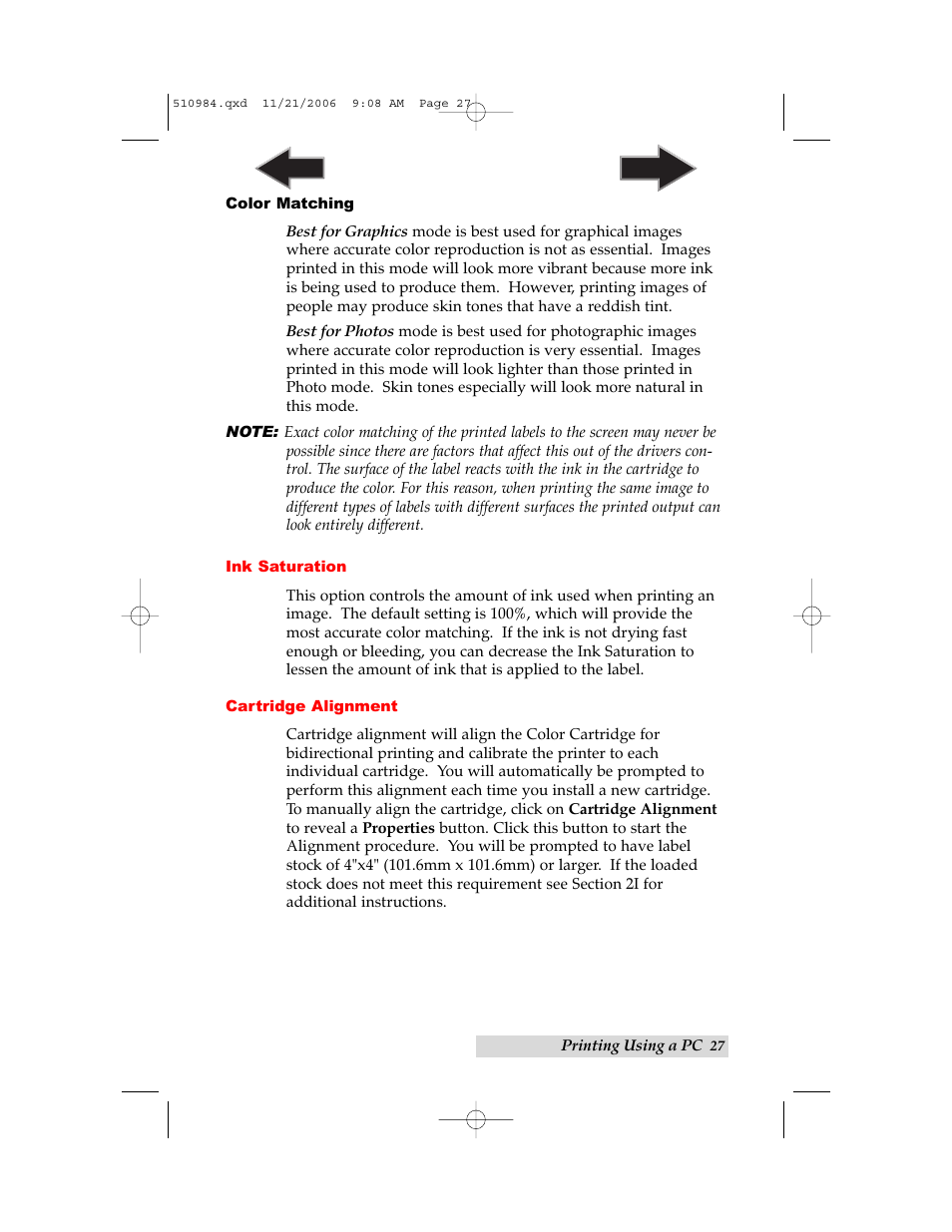 Primera Technology LX400 User Manual | Page 31 / 58