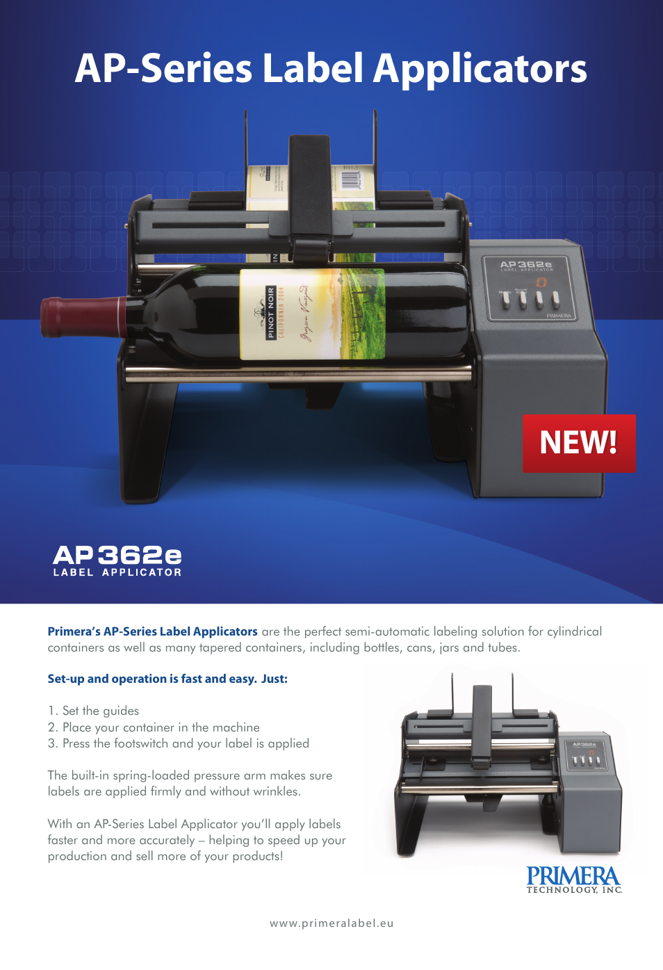 Primera Technology Label Applicator AP360e User Manual | 2 pages
