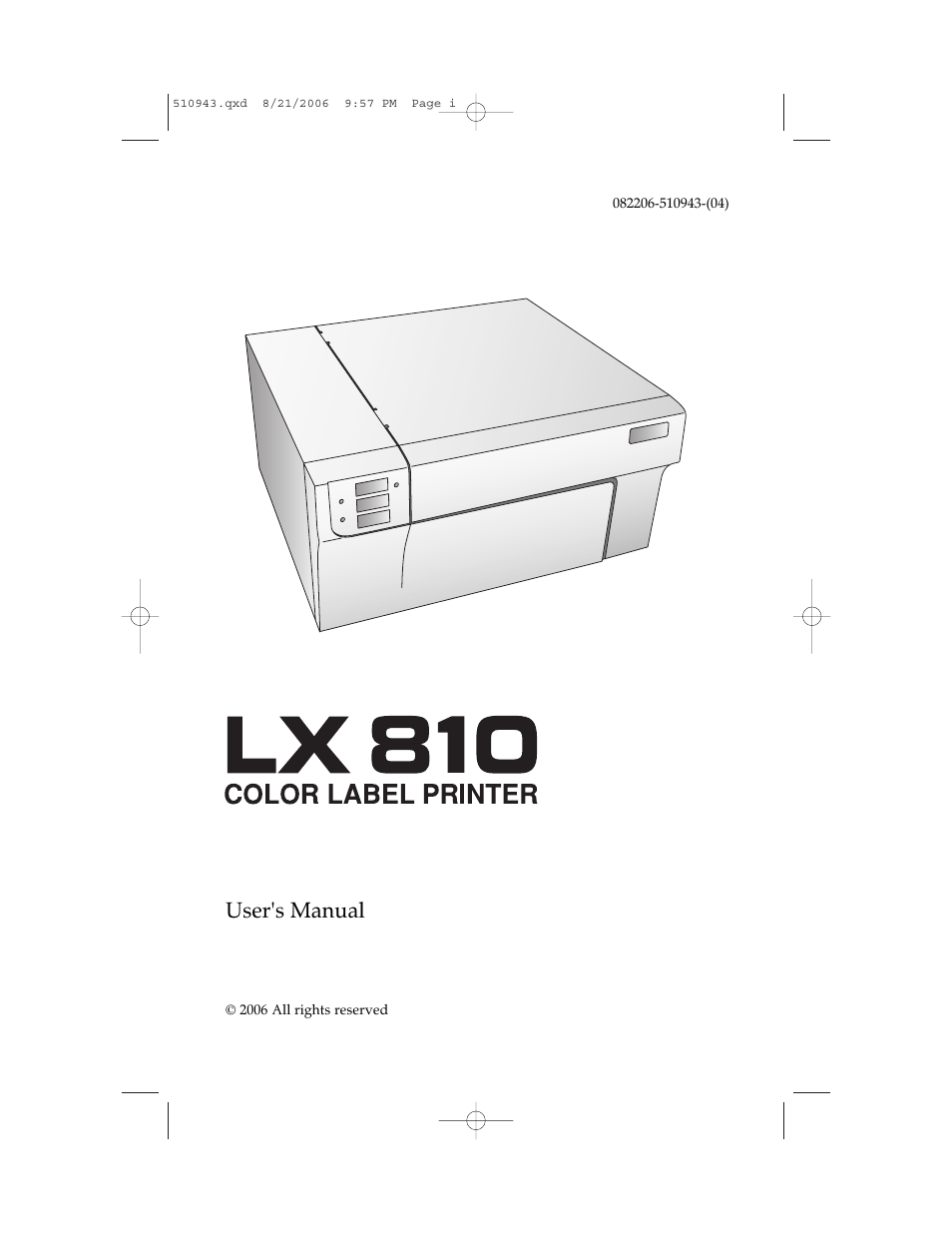 Primera Technology LX 810 User Manual | 52 pages