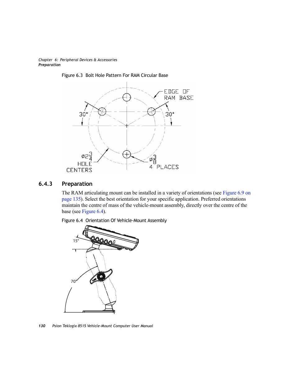 3 preparation, Preparation | Psion Teklogix Vehicle-Mount Computer 8515 User Manual | Page 150 / 188