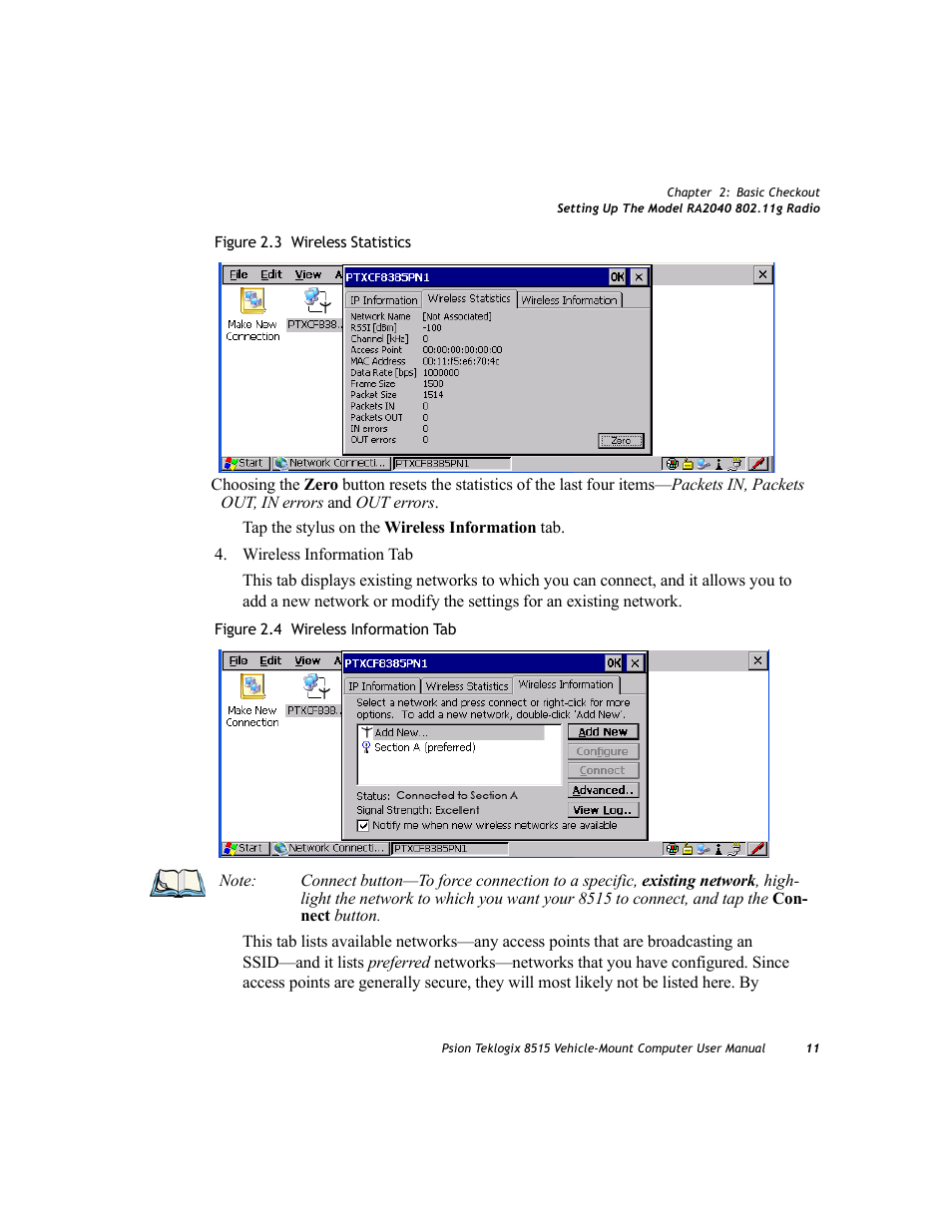 4 on | Psion Teklogix Vehicle-Mount Computer 8515 User Manual | Page 31 / 188