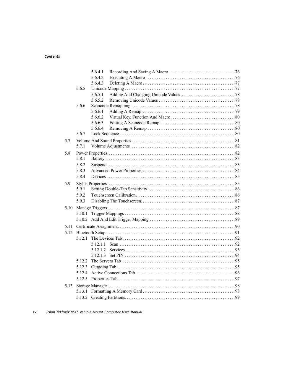 Psion Teklogix Vehicle-Mount Computer 8515 User Manual | Page 8 / 188