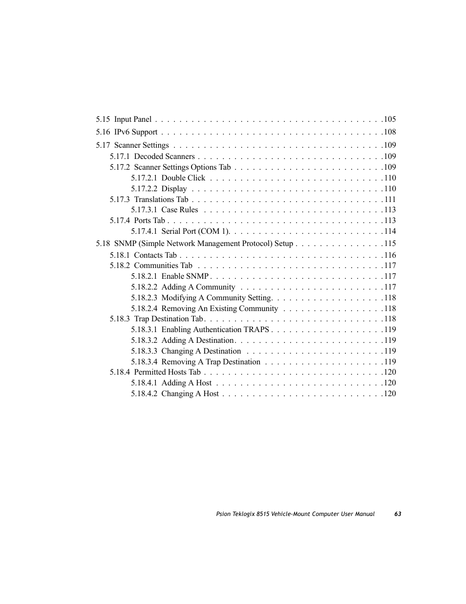 Psion Teklogix Vehicle-Mount Computer 8515 User Manual | Page 83 / 188