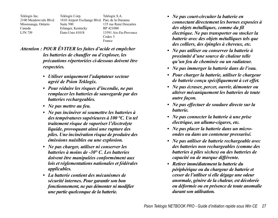 Psion Teklogix Notebook Pro User Manual | Page 29 / 72