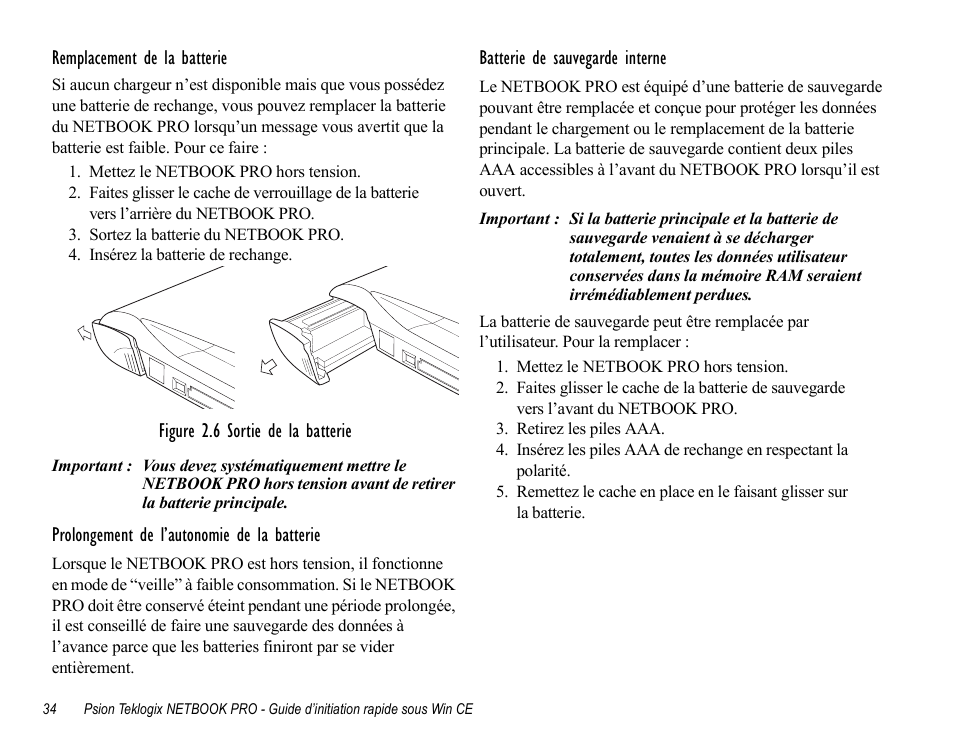 Psion Teklogix Notebook Pro User Manual | Page 36 / 72