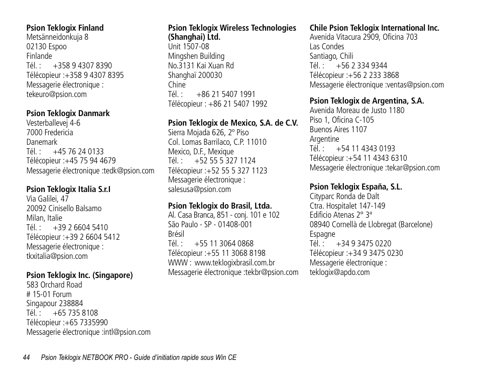 Psion Teklogix Notebook Pro User Manual | Page 46 / 72