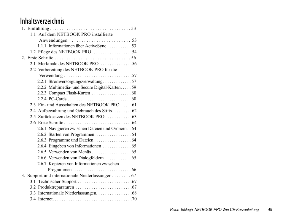 Psion Teklogix Notebook Pro User Manual | Page 51 / 72
