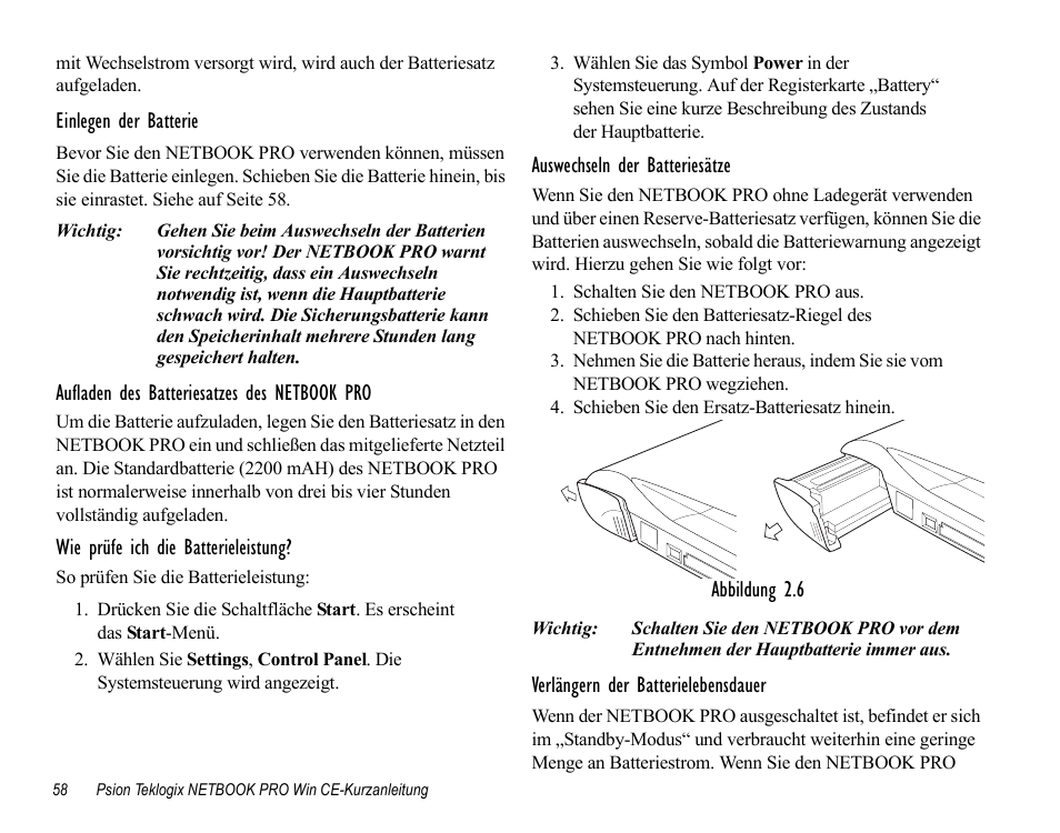 Psion Teklogix Notebook Pro User Manual | Page 60 / 72