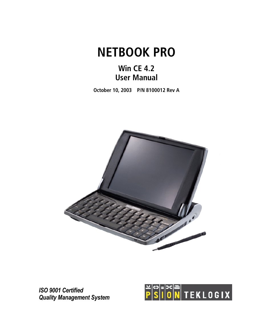 Psion Teklogix Win CE 4.2 User Manual | 152 pages