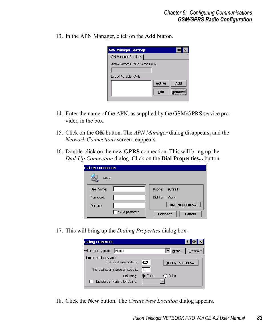 Psion Teklogix Win CE 4.2 User Manual | Page 101 / 152
