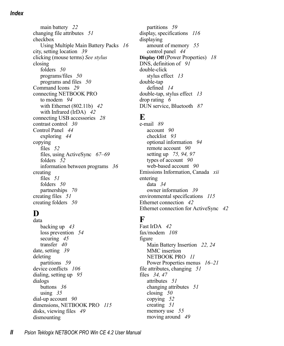 Psion Teklogix Win CE 4.2 User Manual | Page 148 / 152