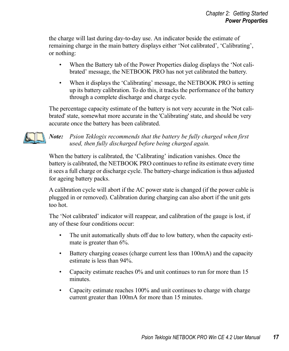 Psion Teklogix Win CE 4.2 User Manual | Page 35 / 152