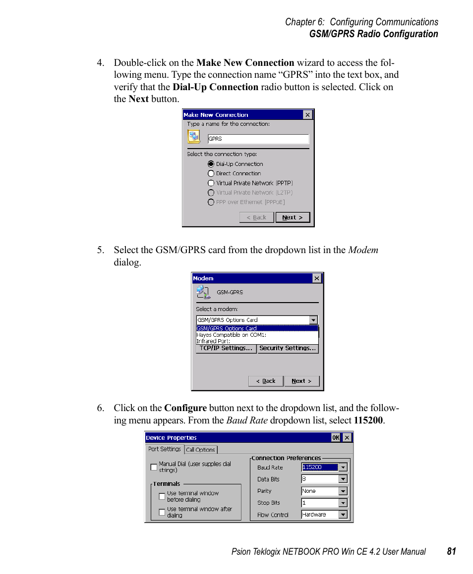 Psion Teklogix Win CE 4.2 User Manual | Page 99 / 152