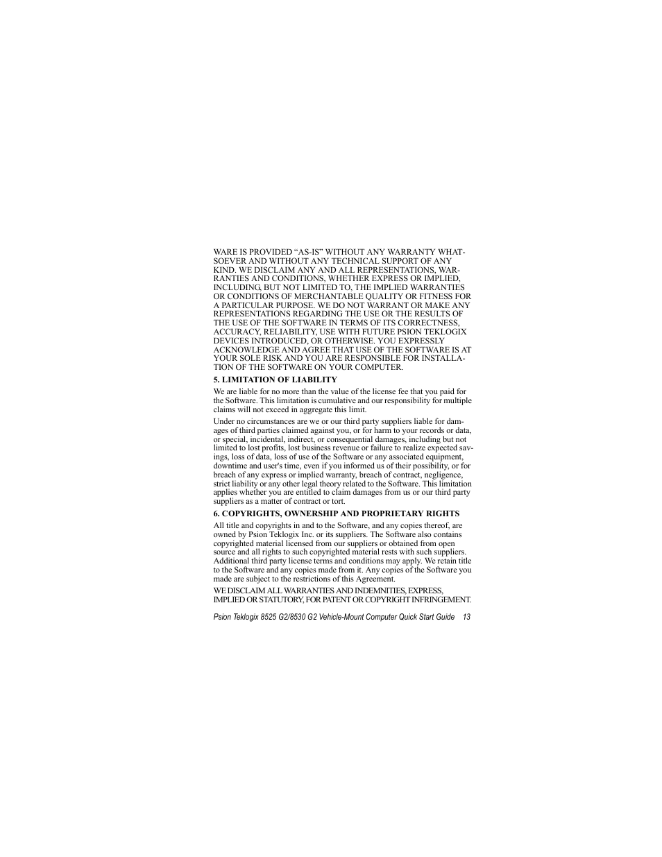 Psion Teklogix Vehicle-Mount Computer 8530 G2 User Manual | Page 19 / 60
