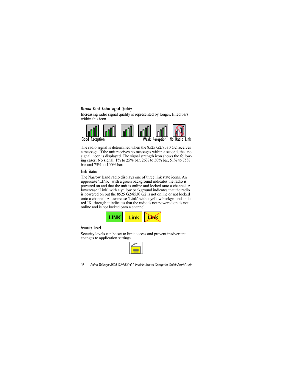 Psion Teklogix Vehicle-Mount Computer 8530 G2 User Manual | Page 42 / 60