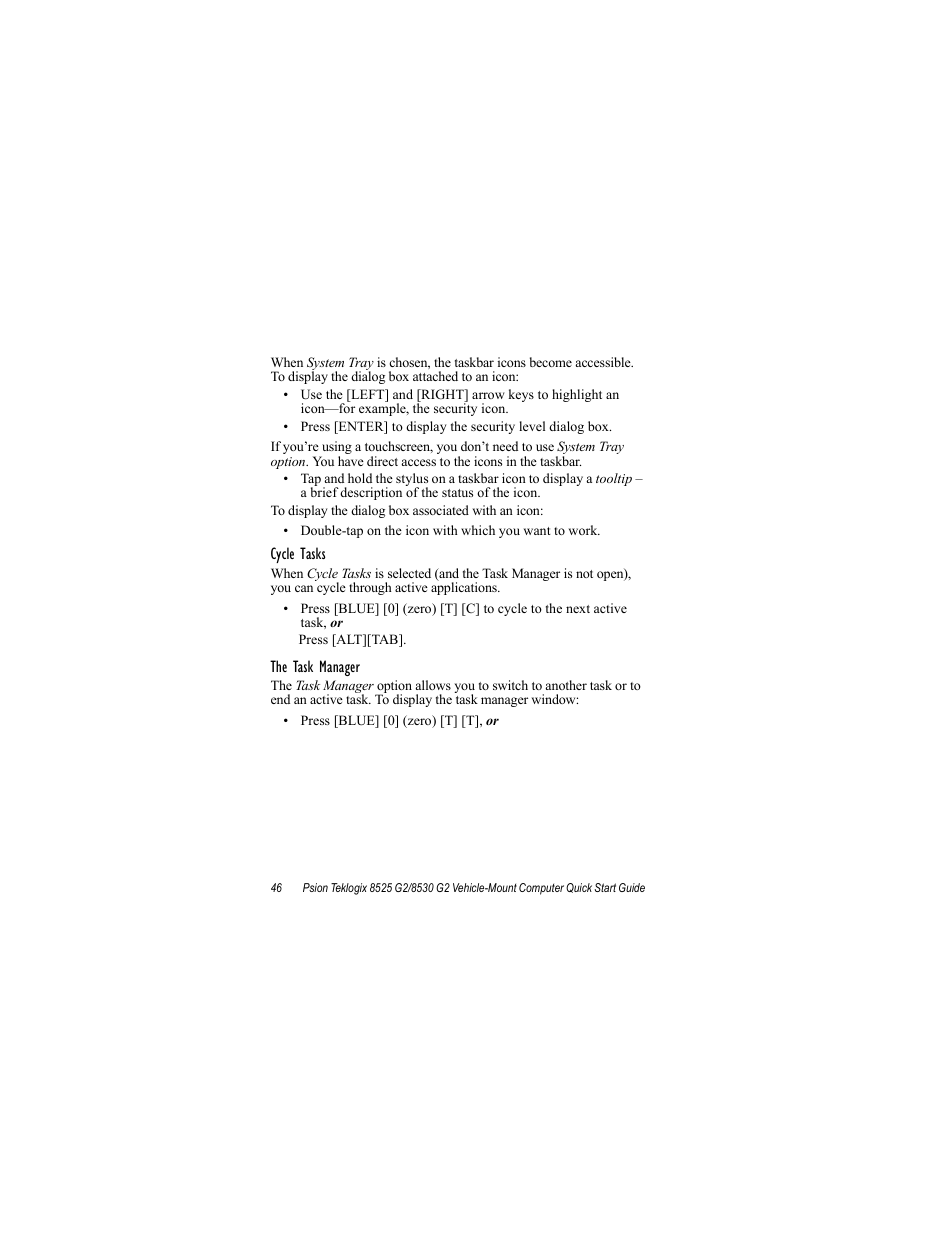 Psion Teklogix Vehicle-Mount Computer 8530 G2 User Manual | Page 52 / 60