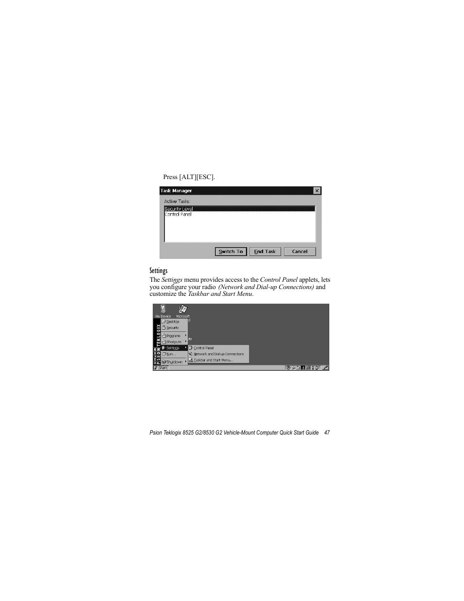 Psion Teklogix Vehicle-Mount Computer 8530 G2 User Manual | Page 53 / 60