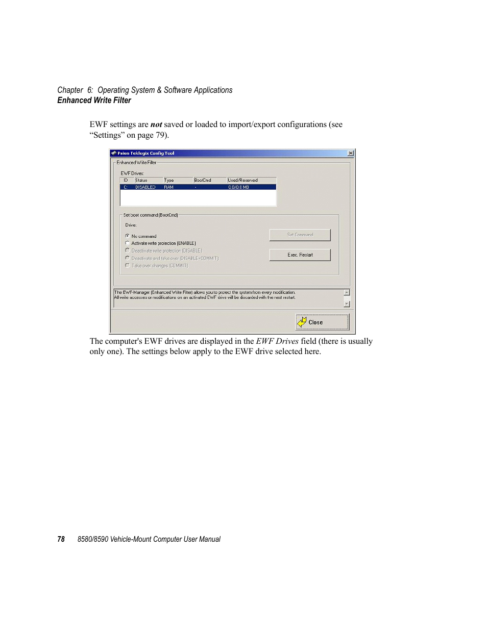 Psion Teklogix Vehicle-Mount Computer 8590 User Manual | Page 104 / 212