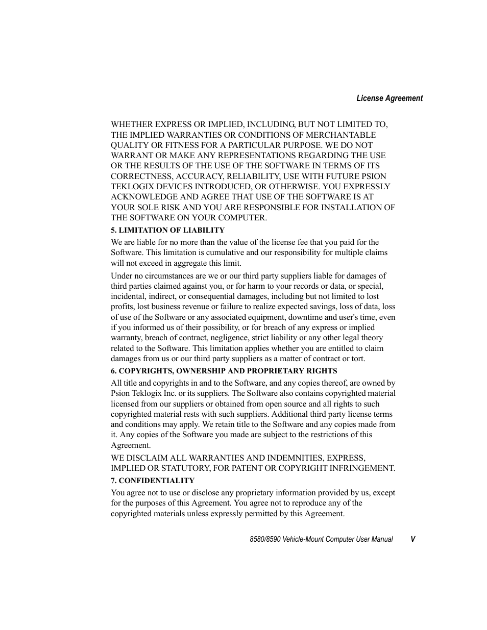 Psion Teklogix Vehicle-Mount Computer 8590 User Manual | Page 17 / 212