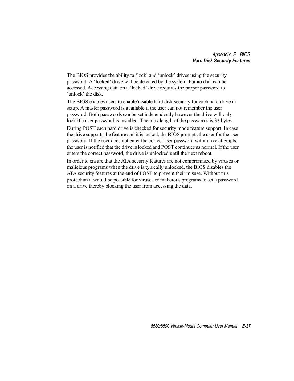 Psion Teklogix Vehicle-Mount Computer 8590 User Manual | Page 207 / 212