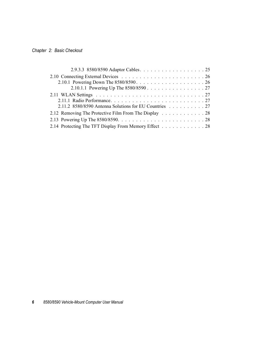 Psion Teklogix Vehicle-Mount Computer 8590 User Manual | Page 32 / 212