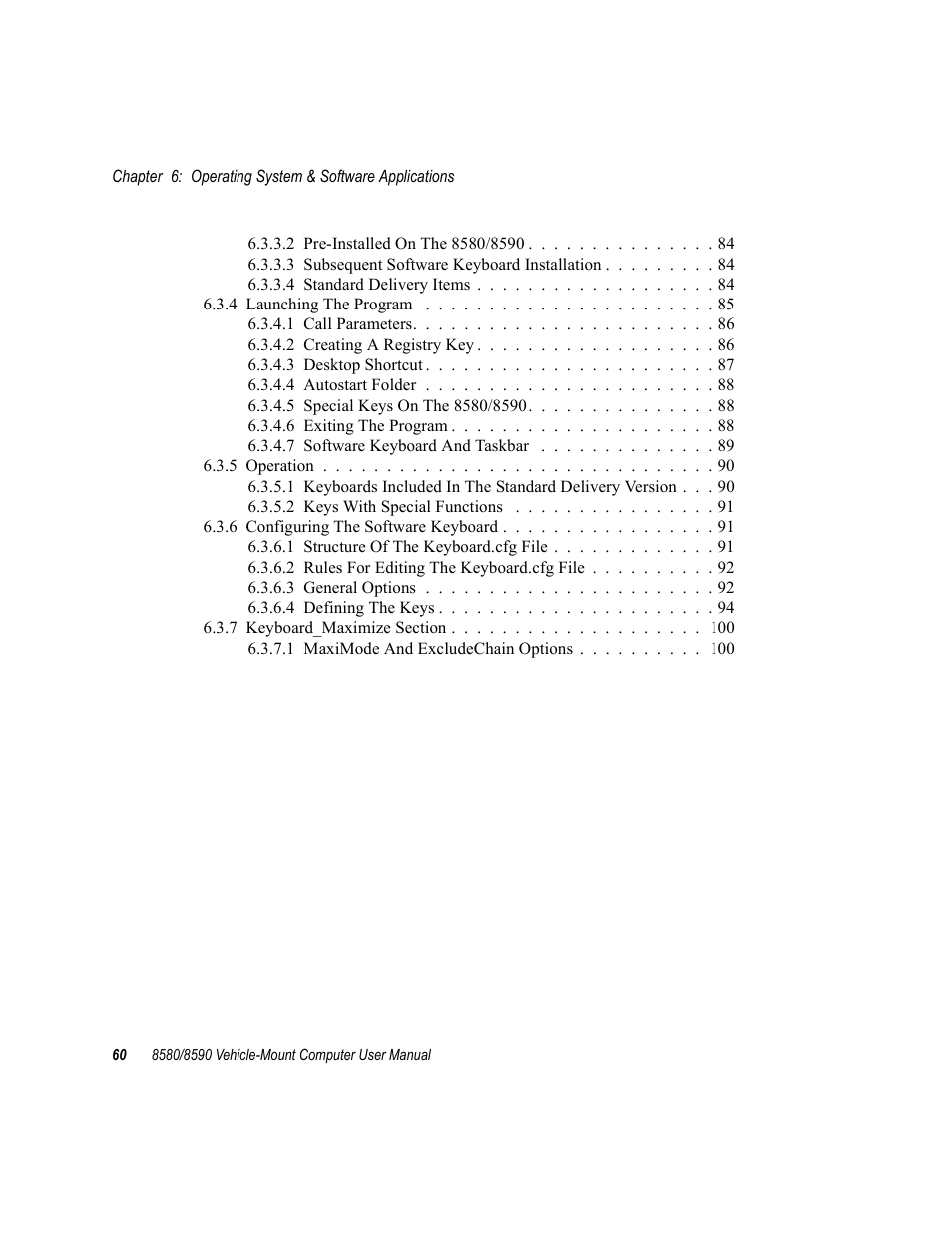 Psion Teklogix Vehicle-Mount Computer 8590 User Manual | Page 86 / 212