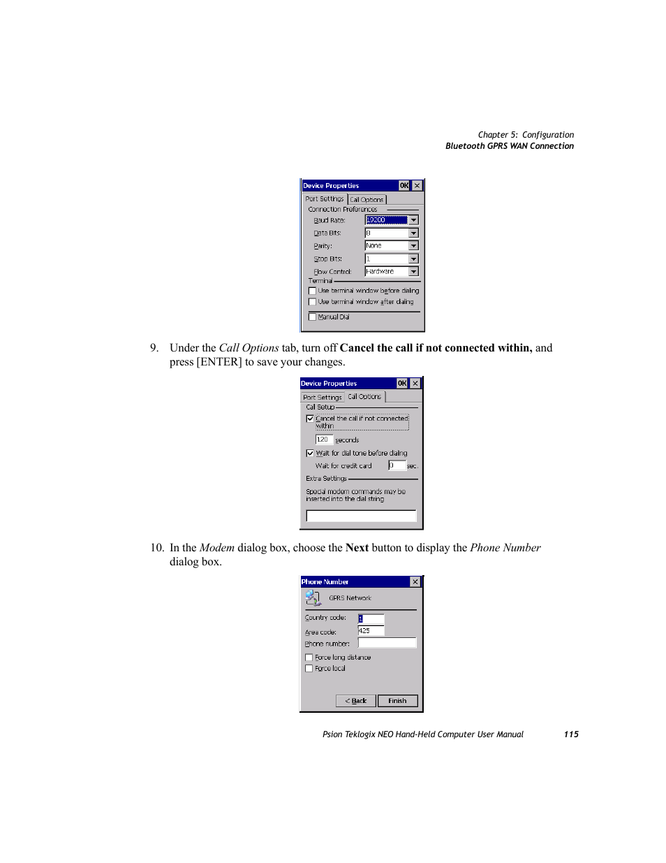 Psion Teklogix NEO PX750 User Manual | Page 127 / 238