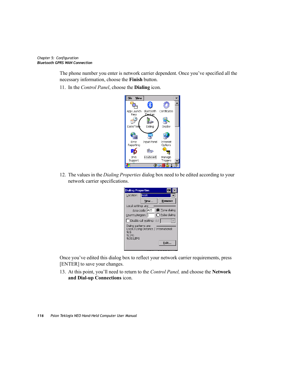 Psion Teklogix NEO PX750 User Manual | Page 128 / 238