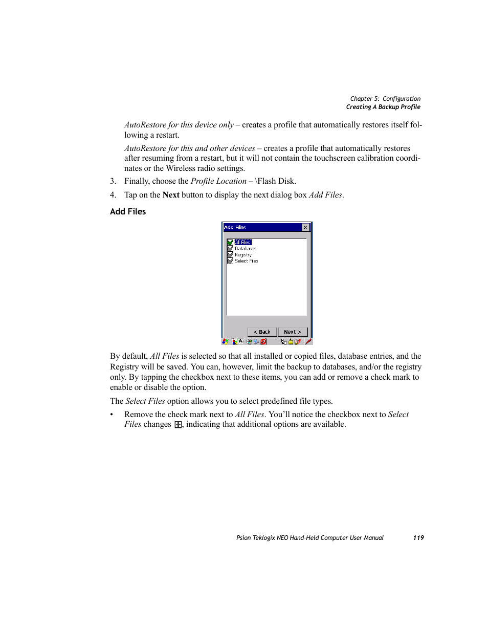 Psion Teklogix NEO PX750 User Manual | Page 131 / 238