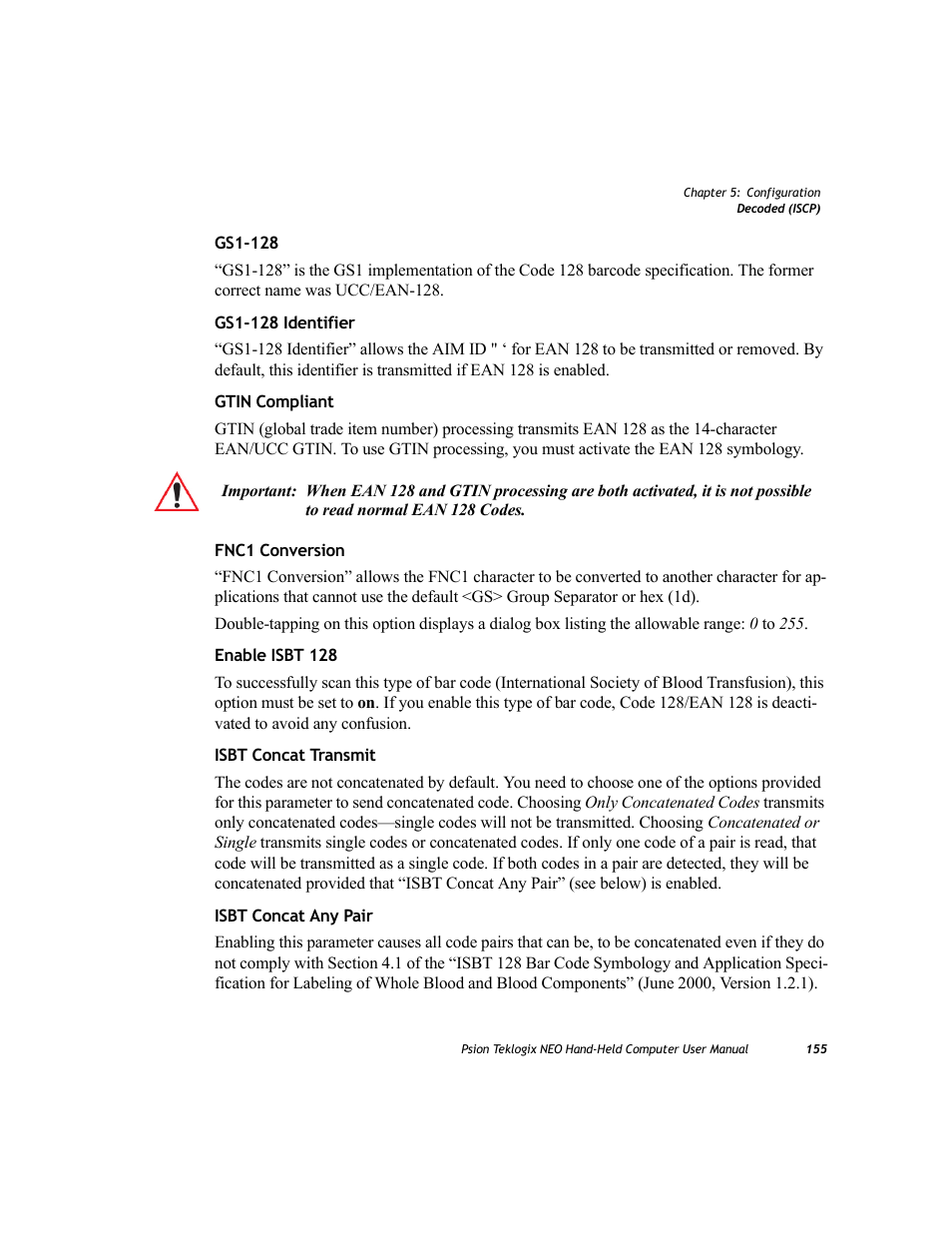 Psion Teklogix NEO PX750 User Manual | Page 167 / 238