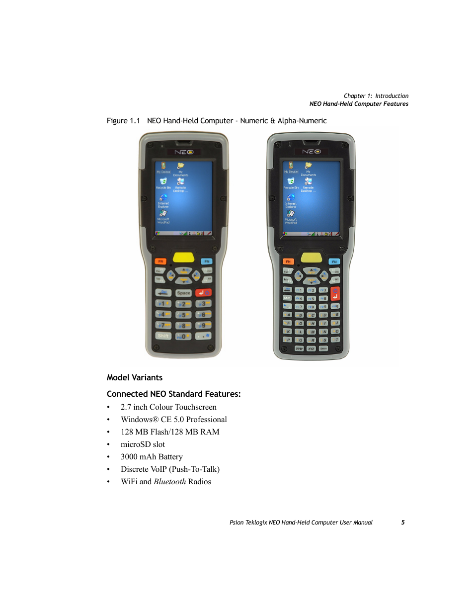 Psion Teklogix NEO PX750 User Manual | Page 17 / 238