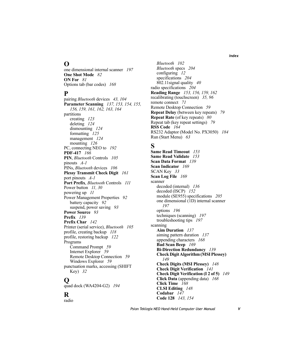 Psion Teklogix NEO PX750 User Manual | Page 235 / 238