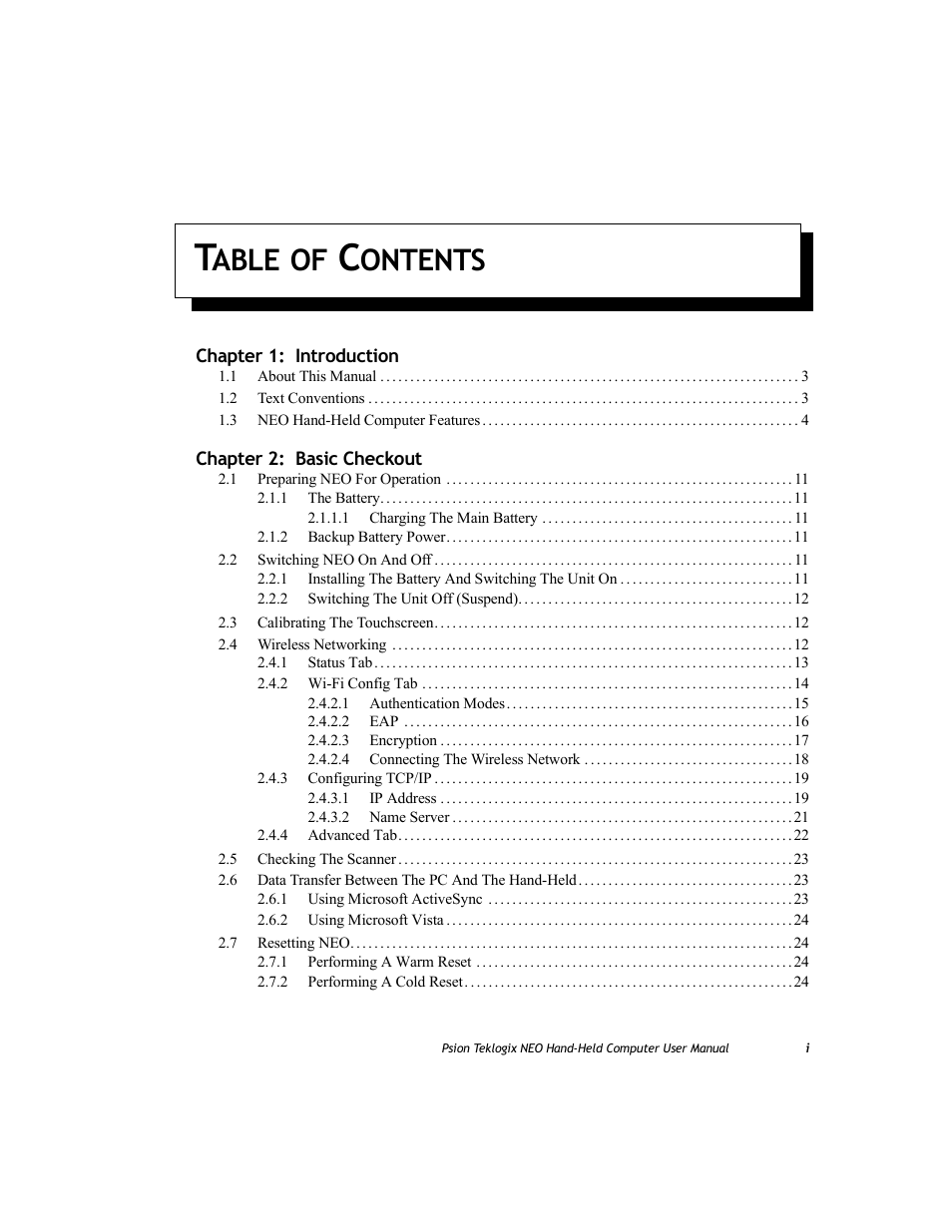 Psion Teklogix NEO PX750 User Manual | Page 5 / 238