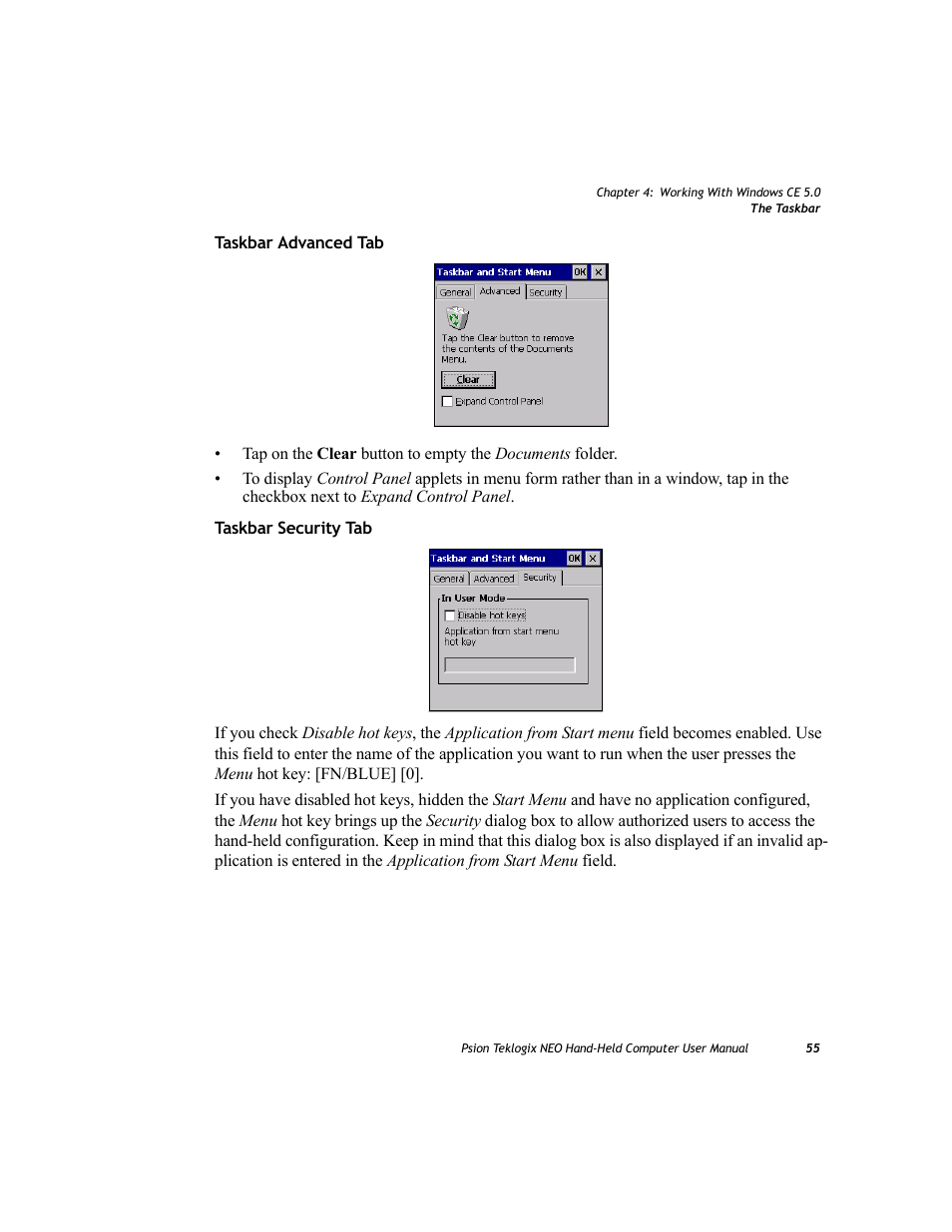 Psion Teklogix NEO PX750 User Manual | Page 67 / 238