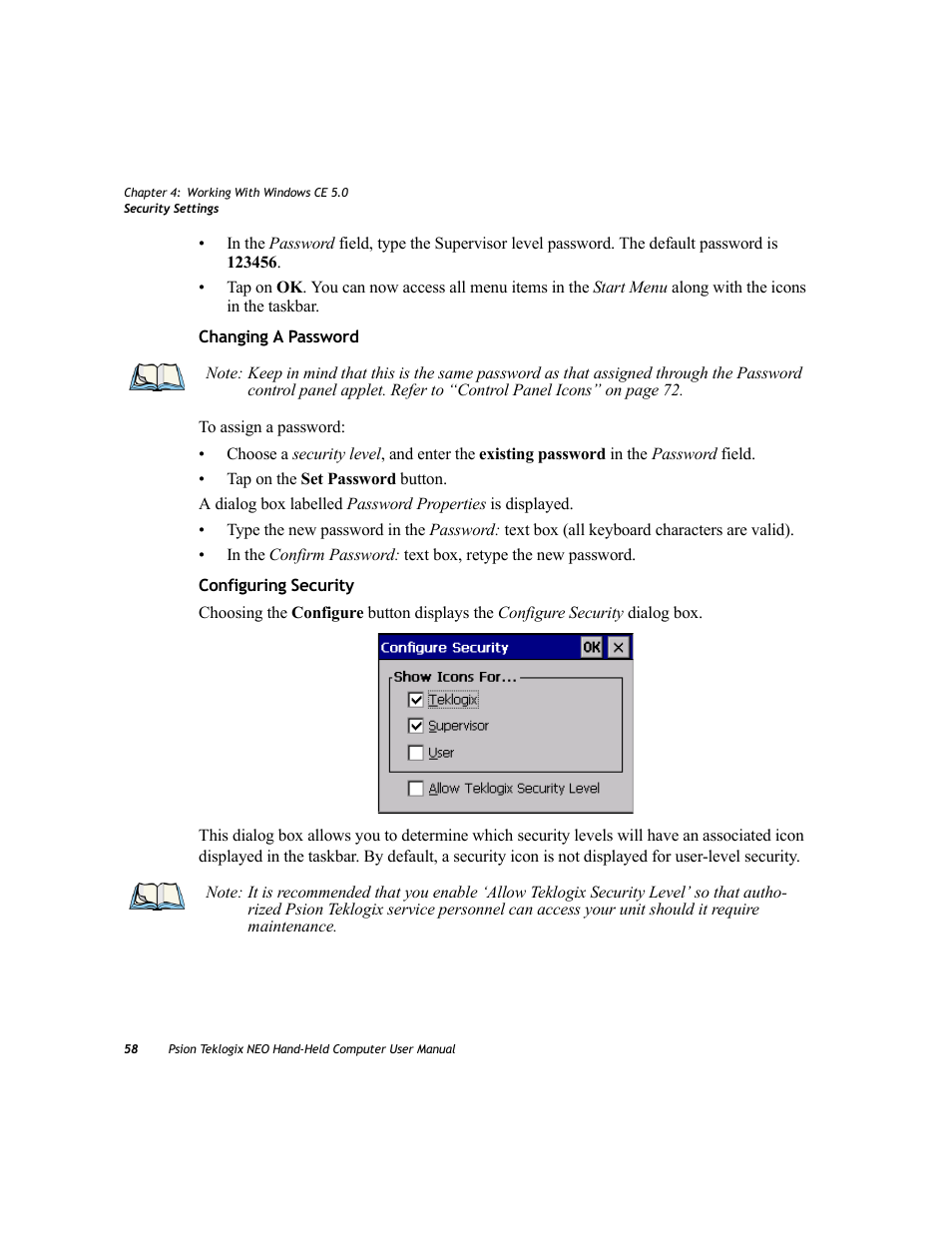 Psion Teklogix NEO PX750 User Manual | Page 70 / 238