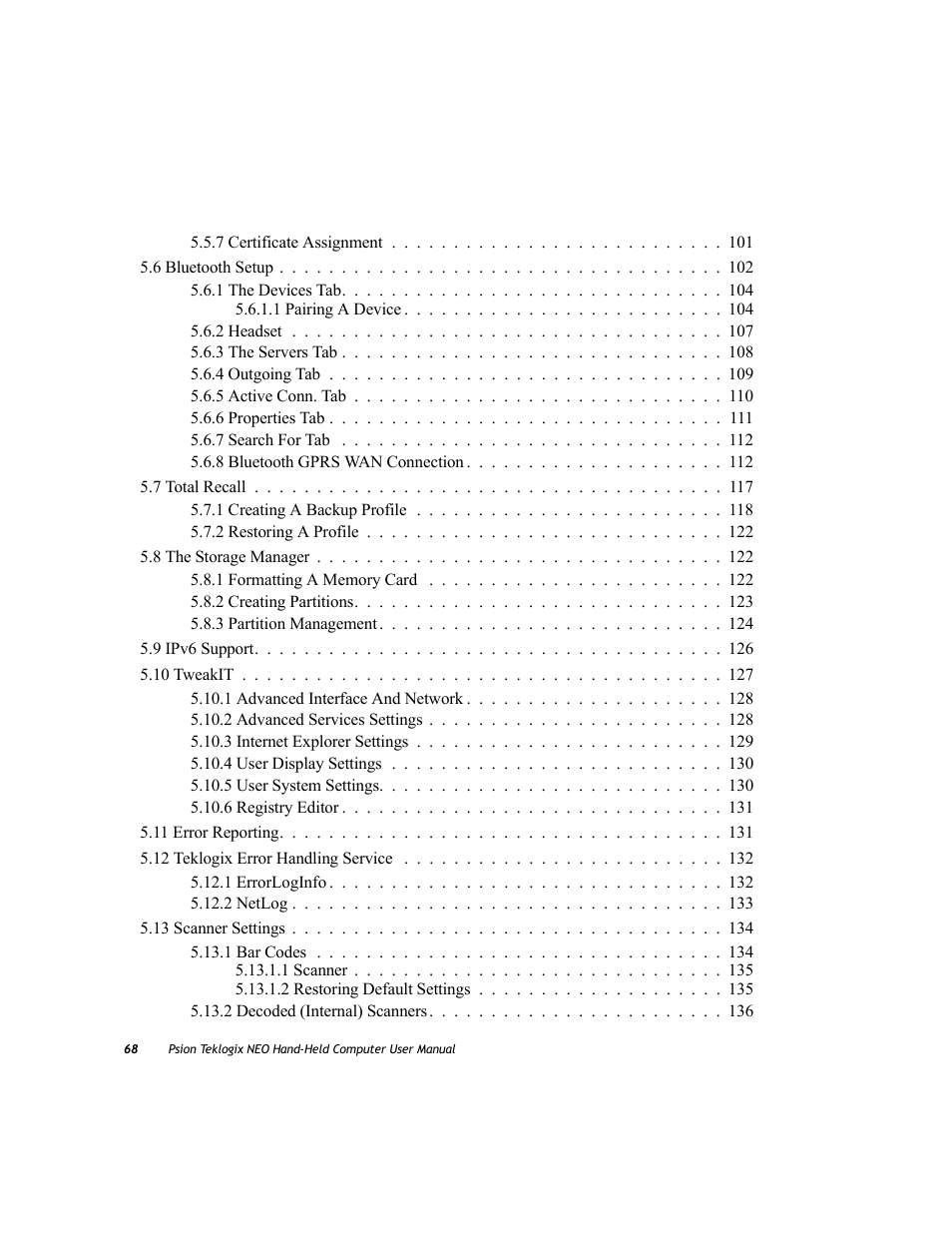 Psion Teklogix NEO PX750 User Manual | Page 80 / 238