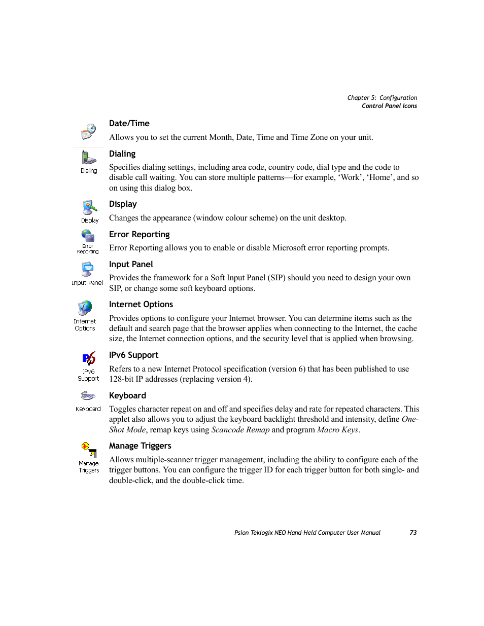 Psion Teklogix NEO PX750 User Manual | Page 85 / 238