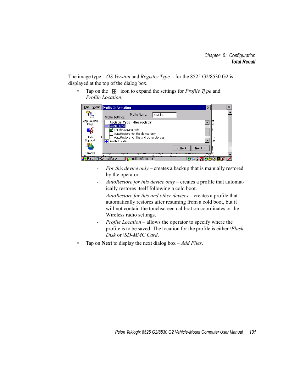 Psion Teklogix Vehicle-Mount Computer 8525 G2 User Manual | Page 155 / 230