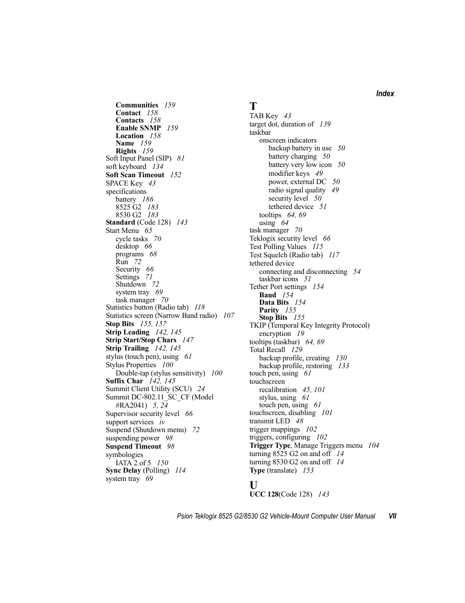 Psion Teklogix Vehicle-Mount Computer 8525 G2 User Manual | Page 229 / 230