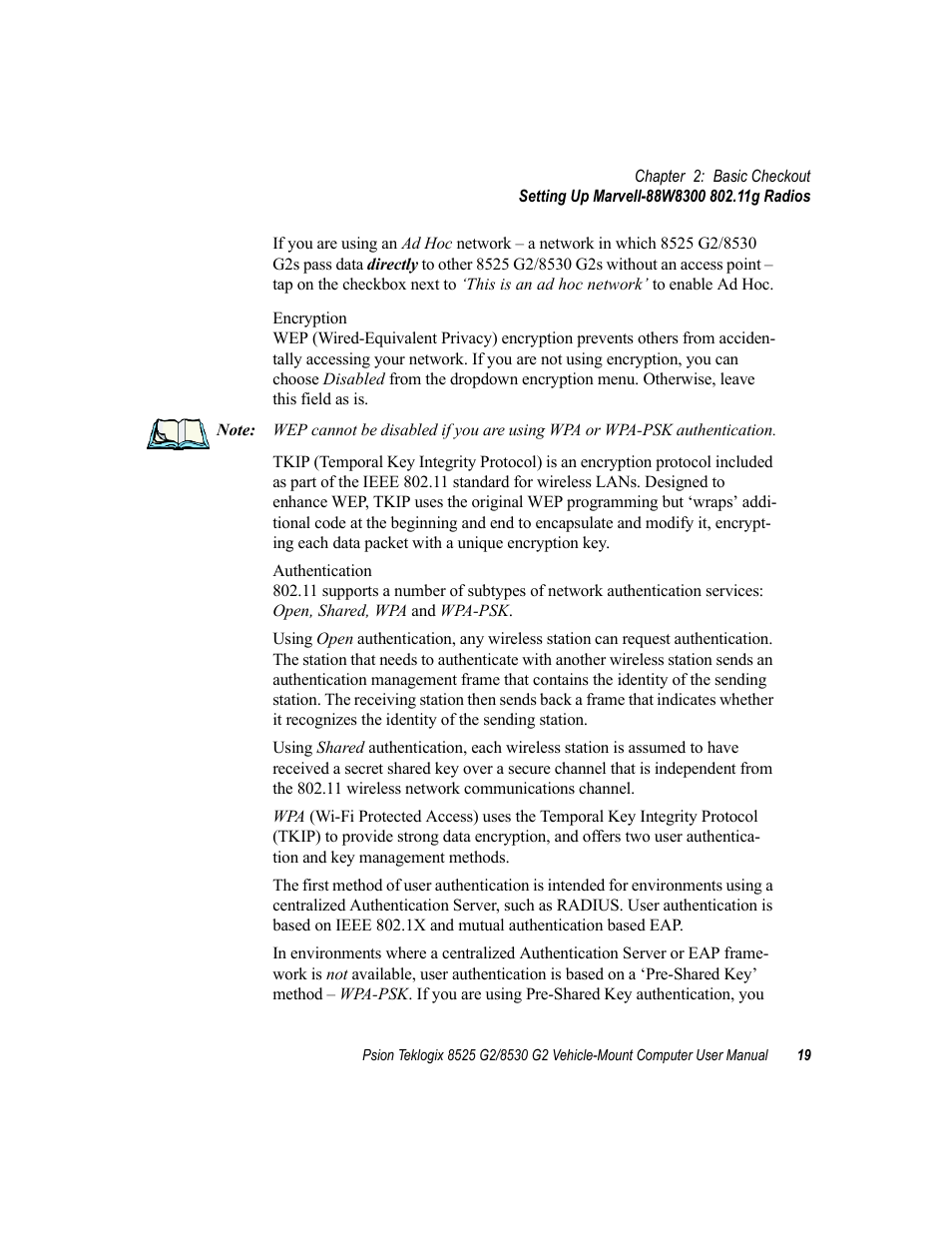 Psion Teklogix Vehicle-Mount Computer 8525 G2 User Manual | Page 43 / 230